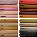 Westone Home Collection Cotton Sateen Deep Pocket Twin Sheet Sets