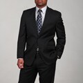 Joseph Abboud Men's Navy Stripe 2-button Wool Suit