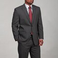 Joseph Abboud Men's Grey Two-button Wool Suit