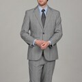 Adolfo Men's Grey Plaid Suit