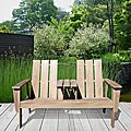 Renaissance Hand-scraped Double Adirondack Chair