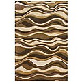 Hand-Tufted Brown Wool Rug (3'6 x 5'6)