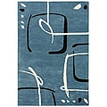 Hand-Tufted Blue Wool Rug (2' x 3')