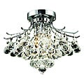 Elegant Lighting 3-light Chrome Flush-Mount Chandelier