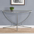 Scalloped Metal Sofa Table