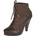 Beston Women's 'Toky-1' Brown Denim Boots