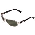 Bolle Men's 'Malcolm' Shiny Silver Polarized Fasion Sunglasses