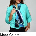 Calvin Klein Women's Zig Zag Silk Scarf