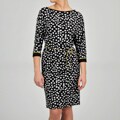 Tiana B. Women's Polka Dot Jersey Knit Dress