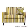 angelo:HOME Sutton Sunflower Yellow Stripe Loveseat