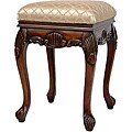 Wood Sandy Tile Queen Victoria Parlor Stool (China)