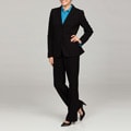 Calvin Klein Women's Black Two-button Pant Suit