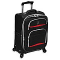 Adolfo 'Flight 360-degree Collection' Black 20-inch Carry On Spinner Upright