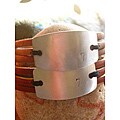 Creative Design Group Stainless Steel Leather Bracelet