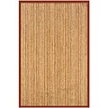 Natural Fiber Rust Rectangle Rug (8' x 10')