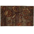 Alpington Brown Floral Rug (2'6 x 4'2)