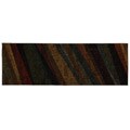 Fermanagh Brown Striped Rug (2' x 6')