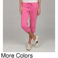 Calvin Klein Performance Women's Distressed Fleece Cropped Pants