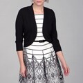 Jessica Howard Women's Black Bolero Sweater
