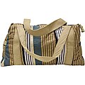 Blue Striped Kikoy Duffel Bag (Kenya)