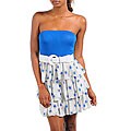 Stanzino Women's High-Waist Top with Ruffled Skirt