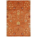 Hand-Tufted Orange/ Red Floral Wool Area Rug (9'6 x 13'6)