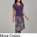 Connected Apparel Women's 2-piece ITY Dress Set