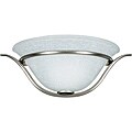 One Light Satin Nickel Quarter Wall Sconce