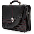 Zeyner Hellbound Leather 17-inch Laptop Portfolio Briefcase