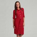 Tahari ASL Women's Matte Jersey Shirt Dress