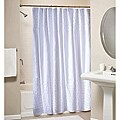 Greenland Home White Ruffled Cotton Shower Curtain