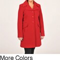 Larry Levine Women's Classic Wool Coat