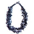 Luzy Salt and Pepper Crystal Necklace (Guatemala)
