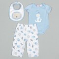 Baby Togs Newborn Boy's Knit Safari Animals Creeper Set