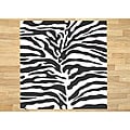 Alliyah Handmade Safari Black New Zealand Blend Wool Rug (6' Square)