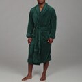 Woven Workz Unisex 'Boston' Hunter Green Microfiber Bath Robe