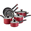 Farberware Red 10-piece Cookware Set