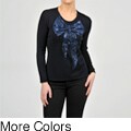 Elio Women's Sequined Bow Sweater