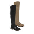 Fahrenheit Women's Buckled Over-the-knee Boots