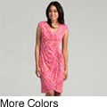 London Times Women's Floral Empire Dress