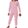 Hanes Girl's Candy Pink 2-pieceThermal Set