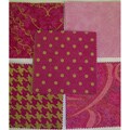 Fabric Cuts Charms Bright Pink Craft Squares