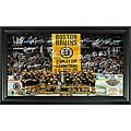 Highland Mint Boston Bruins 2011 Stanley Cup Banner Raising Signature Framed Photo 