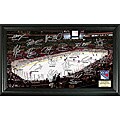 Highland Mint New York Rangers Team Autographed Framed Rink Photo