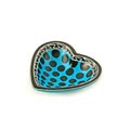 Blue Cheetah Spot Heart Dish (Kenya)