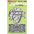 Stampendous 'Jumbo Holly Season' Cling Rubber Stamp