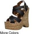 Groove Women's 'Judy' Cork Wedge Sandals