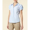 Apart Women's Light Blue Oxford Button-Up Blouse
