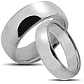 Tungsten Carbide Polished Classic His and Hers Wedding Band Set