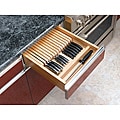 Trim-to-Fit Wood Knife Block Organizer